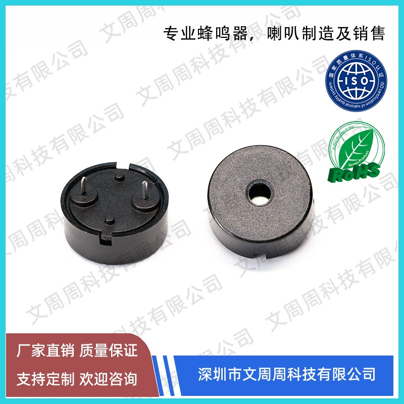 Пьезоэлектрический зуммер, экологически чистый, 1707, 10,0 контактов, электроакустические компоненты, зуммер 17 мм