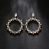 Earrings, sophisticated zirconium, 2022 collection