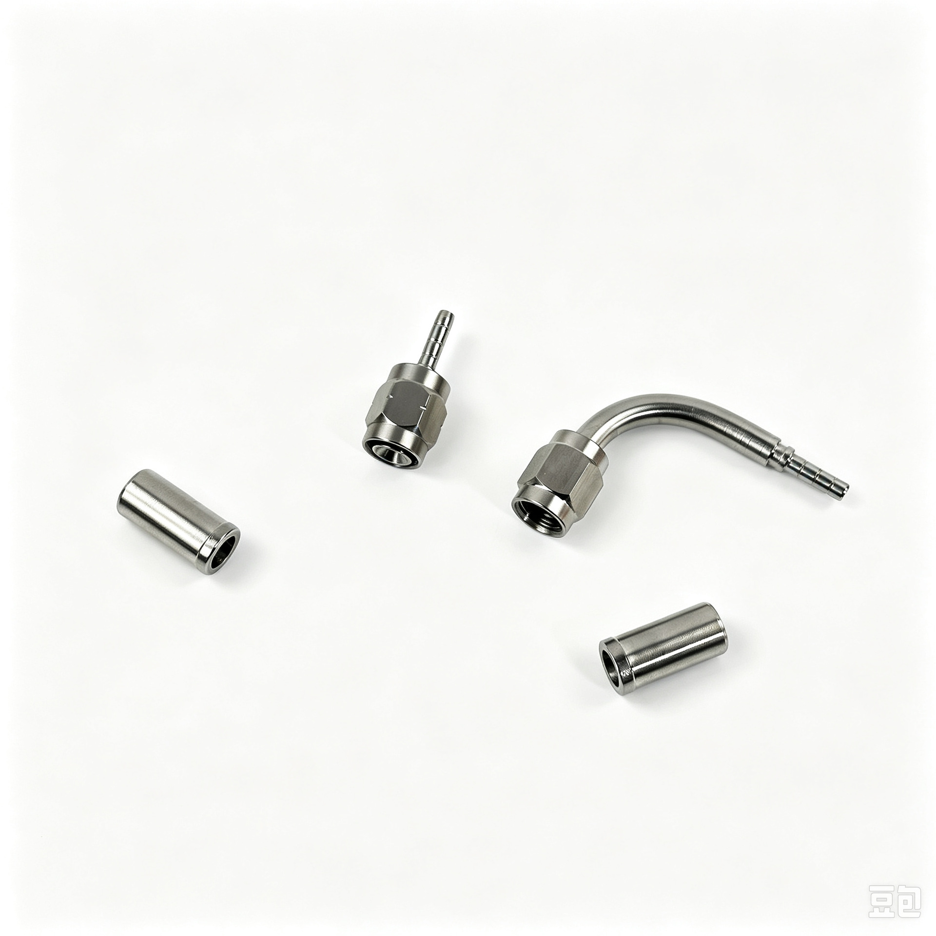 AN3 stainless steel brake hose fitting accessories 0/28/90 degree internal thread hydraulic crimp type hose connector