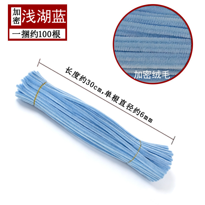 Varillas de felpa encriptadas de 42 colores, tiras para raíces de cabello, materiales populares para ramos hechos a mano, fabricante de varillas de felpa.