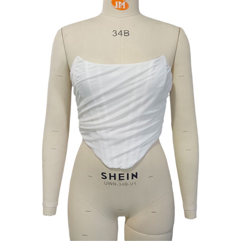 Europa y América del corsé color sólido Fishbone corsé moda ropa de las mujeres cintura sello sexy malla cremallera cuerpo conformación superior