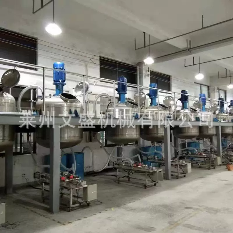 5吨10吨2000升反应釜加热搅拌机外盘管密封式不锈钢保温耐高温