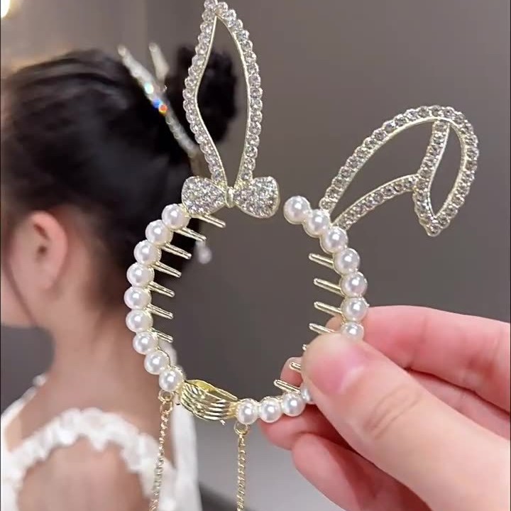 Children's Ball Head Ponytail Buckle Hair Accessories Girls' Ball Head Fashion Tassel Hair Caps Girls' Light Luxury All-match Headwear