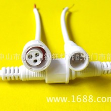 供应3芯迷你防水插头公母连接LED灯具电源线水晶透明视频信号插头