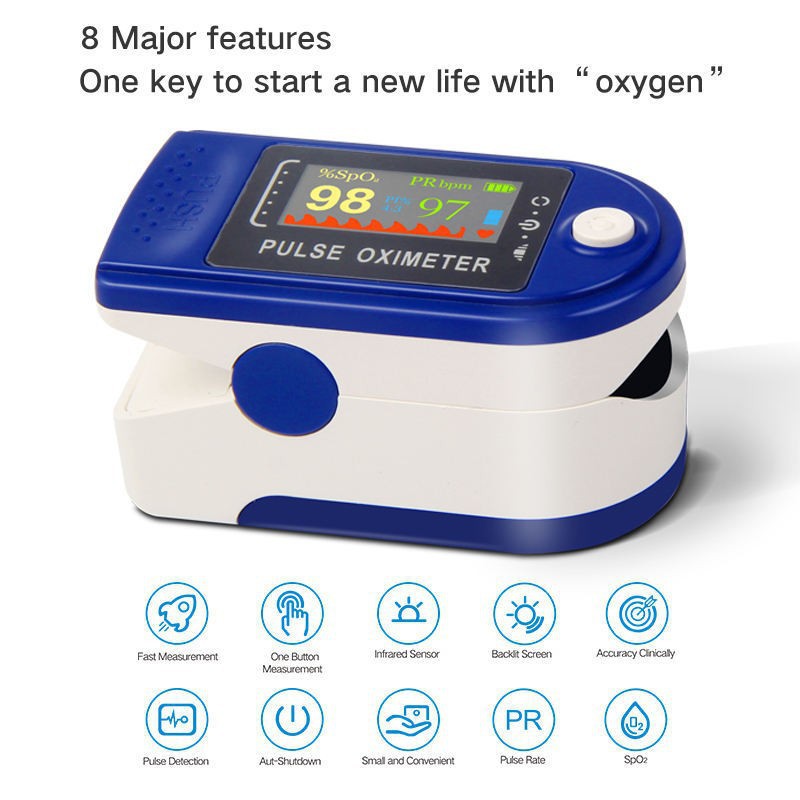 oxímetro de oxígeno de sangre monitoreo de oxígeno de sangre clip de dedos tipo uñas detección de grado médico nailmetre tipo de clip de dedos de protección de oxígeno doméstico