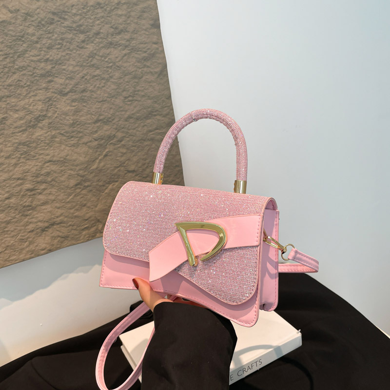 Moda y lujo ligero 2025 nuevo estilo estilo occidental estilo coreano popular retro casual color sólido bolso pequeño de mensajero de un solo hombro