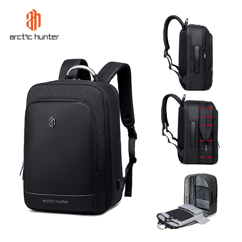 Computer Bag, Backpack, Dual-Purpose Bag, Oxford Cloth Waterproof Backpack, Men's Large-Capacity Business Notebook