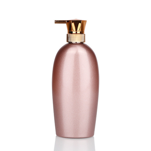 600ml repackaged plastic empty bottle press liquid shower gel shampoo conditioner bottle pet metal color