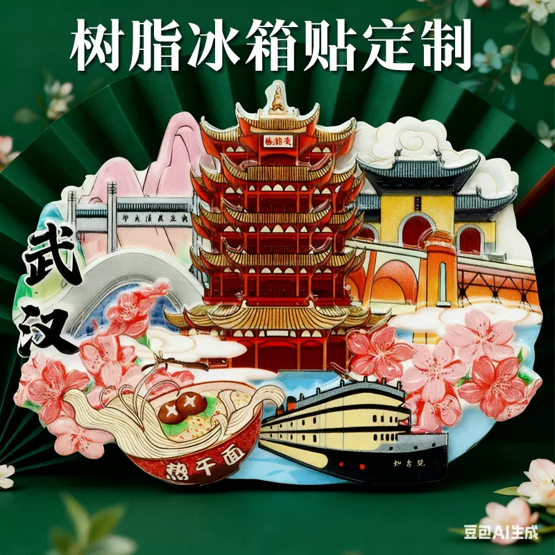 树脂冰箱贴风景冰箱贴旅游纪念品 印刷各国风景磁性树脂冰箱贴定