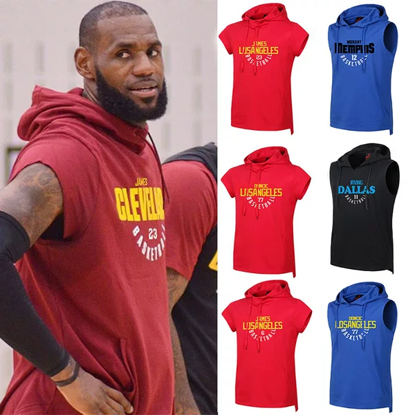 James Lakers Donchic Sleeveless Hooded Sweater Basketball Vest Training Appearance T-Shirt