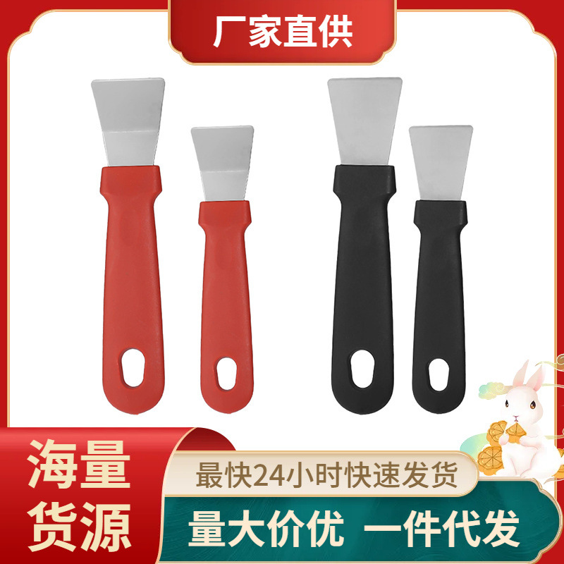 공장 직접 스테인레스 스틸 삽 주방 중유 청소 직선 곡선 삽 가스 스토브 삽 청소 유물