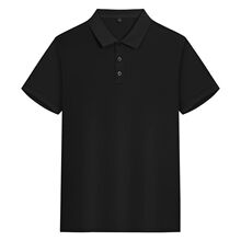 小姐姐Polo衫直筒灰色夏季有领短袖男女风情侣基础款休闲上班穿