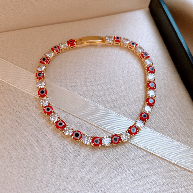 78#팔찌 - 빨간색 - 얼룩