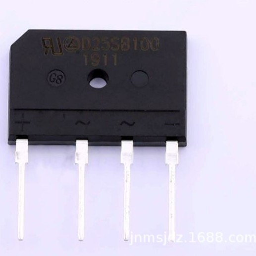 高端桥堆 乐山LRC D25SB100 25A 1000V 扁桥 整流器 电磁炉整流桥