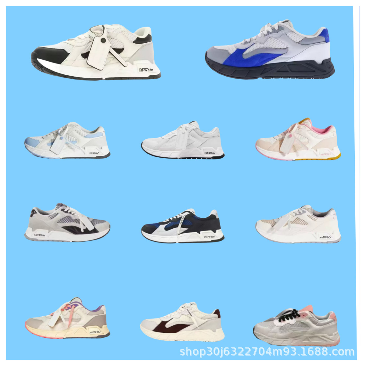 Cross-Border European Fashion Brand Off-White Comfortable Versatile Lightweight Low-Top Casual Shoes Unisex Running Shoes