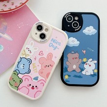 小胖妞五只动物，追蝴蝶熊