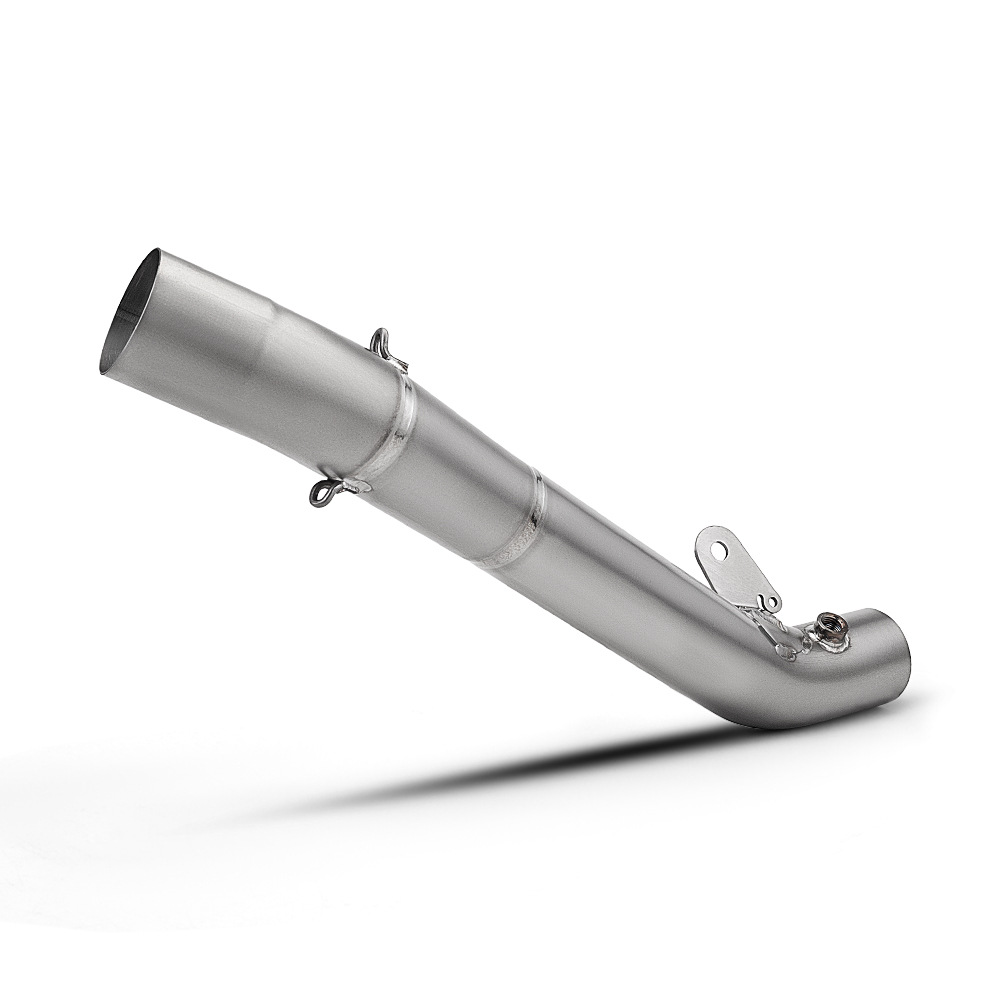 Motorcycle modification ZX6R Maverick 636 titanium alloy mid-section exhaust pipe, non-destructive direct fit for 2024-2026 models