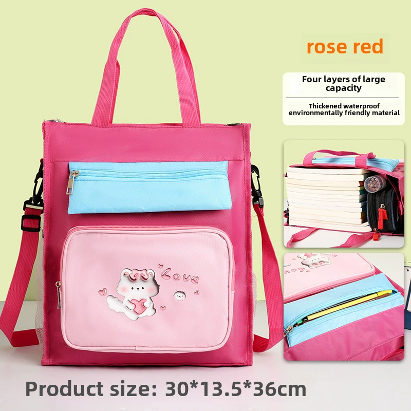 Handheld capacious book bag, storage bag