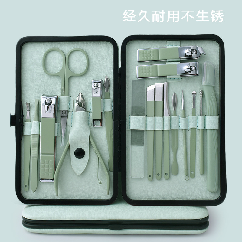 Spot cortaúñas juego de cortaúñas manicura kit de manicura juego completo de cortaúñas fabricante de tijeras para la piel muerta de acero inoxidable