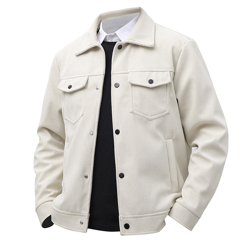 Cross-border New Spring and Autumn Light Velvet Core Jacket Duffy Handsome Style Men's Middle-aged high quality Jacket Loose Casual Jacket