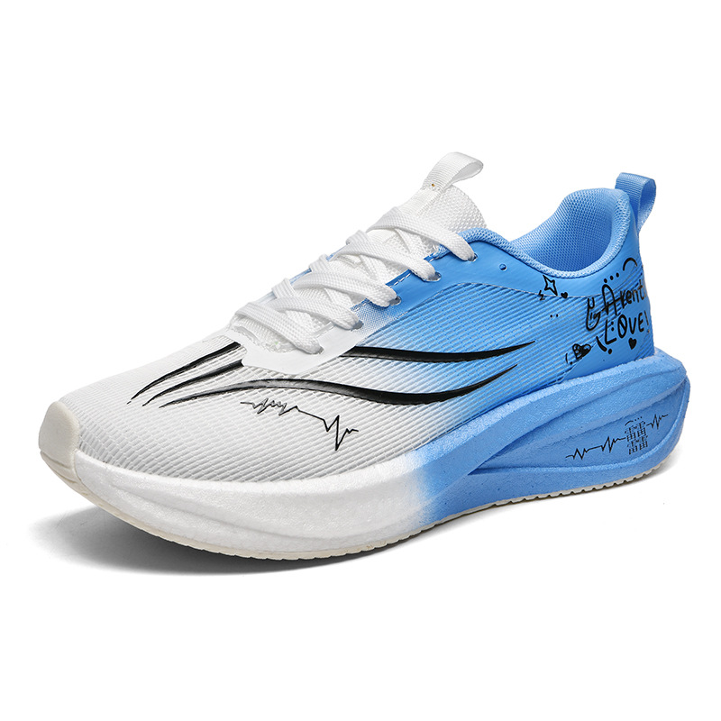 Nuevos juveniles de placa de carbono para correr carreras de velocidad de prueba física de entrenamiento de maratón profesional para hombres zapatos deportivos para correr
