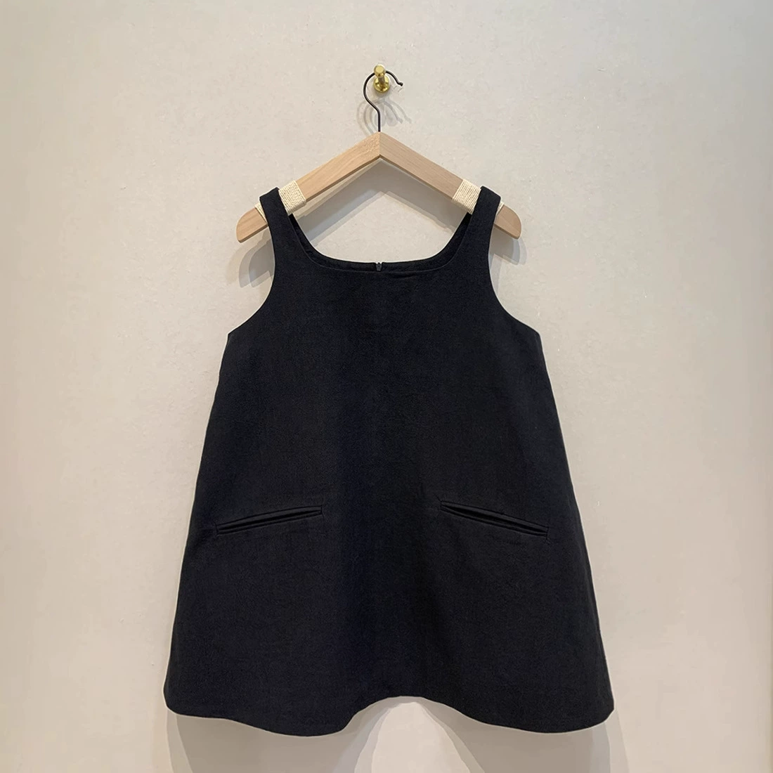 Сухая Весна Стиля крана и дизайн лета новая случайная жилет Короткое платье кукла-линия свободная уменьшая верхняя часть