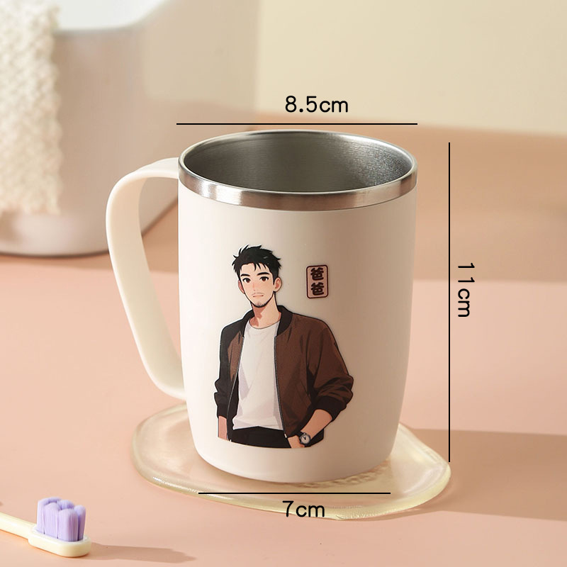 不锈钢漱口杯高颜值情侣刷牙杯子高级感简约儿童牙刷杯牙缸洗漱杯|undefined