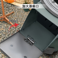 農村柴火爐液化罐改裝柴火灶家用燒木柴移動灶台戶外野營爐子廠家