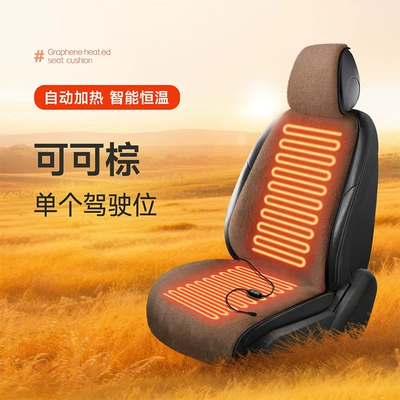 Single Seat Car Seat Electric | Multi-function pad - 12v-cocoa-brown-passenger-single-seat
