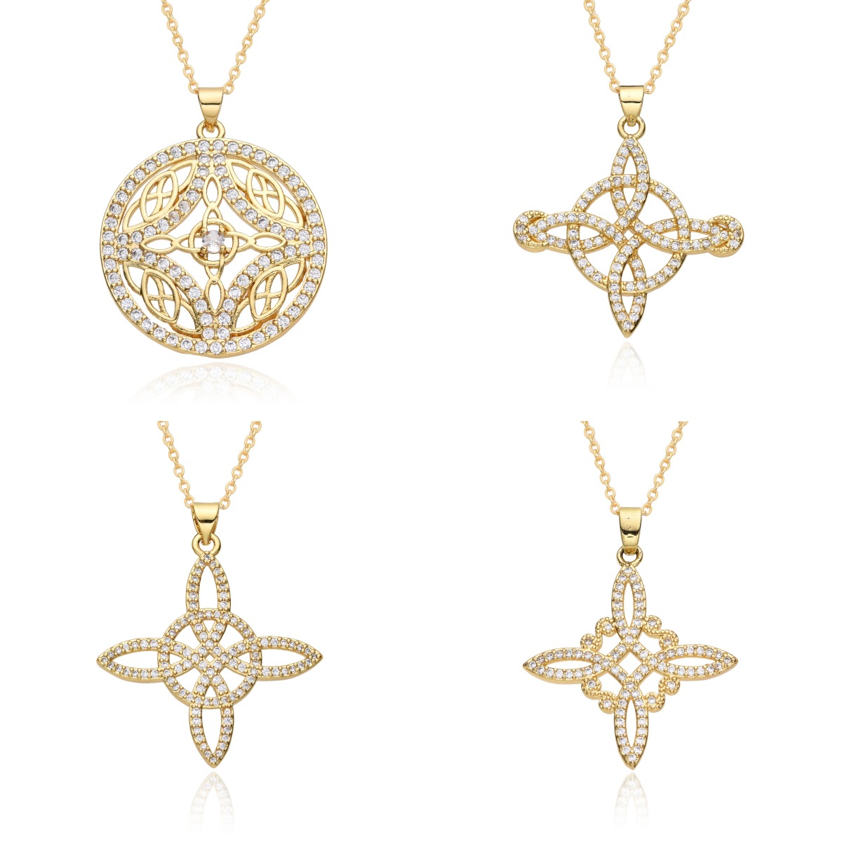 18g Weight Copper Pendant Material Zircon Inlay Material Pendant Necklace Classification Copper Chain Material 1 Piece Quantity Holiday, Travel, Daily Occasion Copper Material Cross, Witches Knot Pattern Women's Gender Inlay Design Casual, Simple Style, Streetwear Style Wholesale Jewelry Casual Simple Style Streetwear Cross Witches Knot Copper Zircon Inlay Pendant Necklace 1