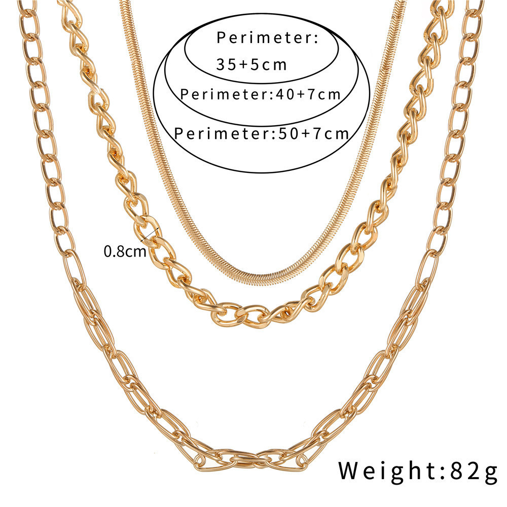 Simple Fashion Multi-layer Retro Simple Alloy Sweater Chain display picture 1