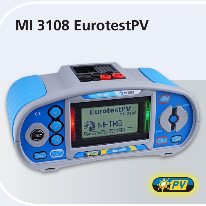 德国METREL美翠MI3108光伏系统电气综合测试仪原装光伏板测试仪