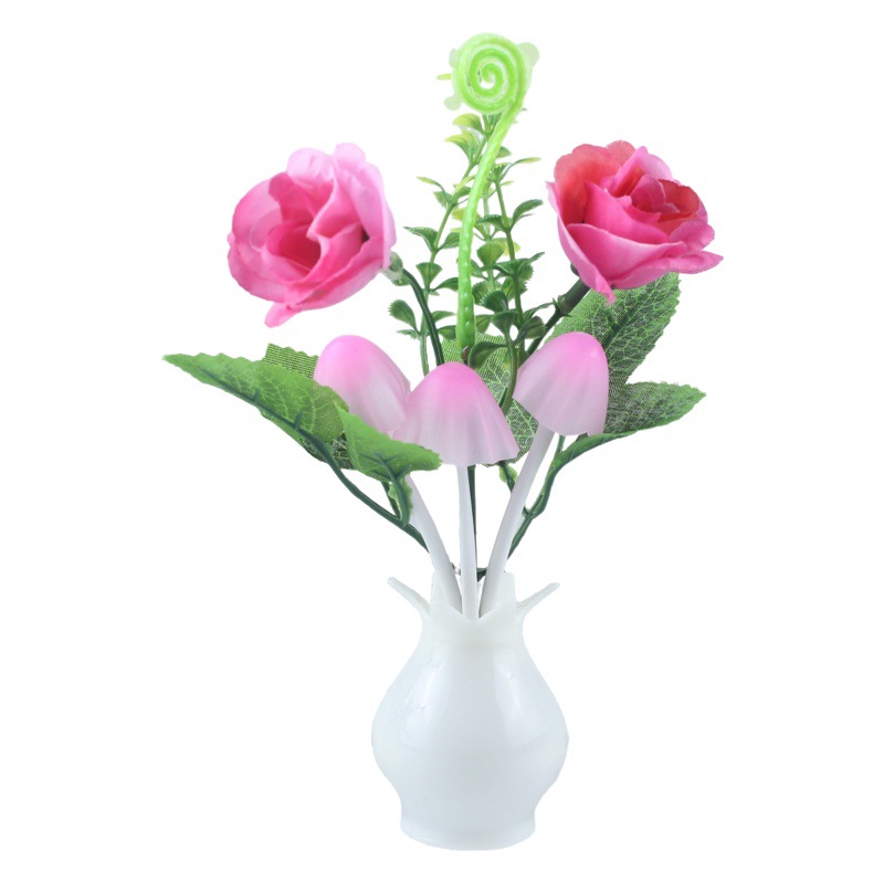 Transfronterizo creativo lámpara de regalo luz controlada lámpara de inducción colorido color-cambio luminoso florero noche luz Europea estándar americano estándar