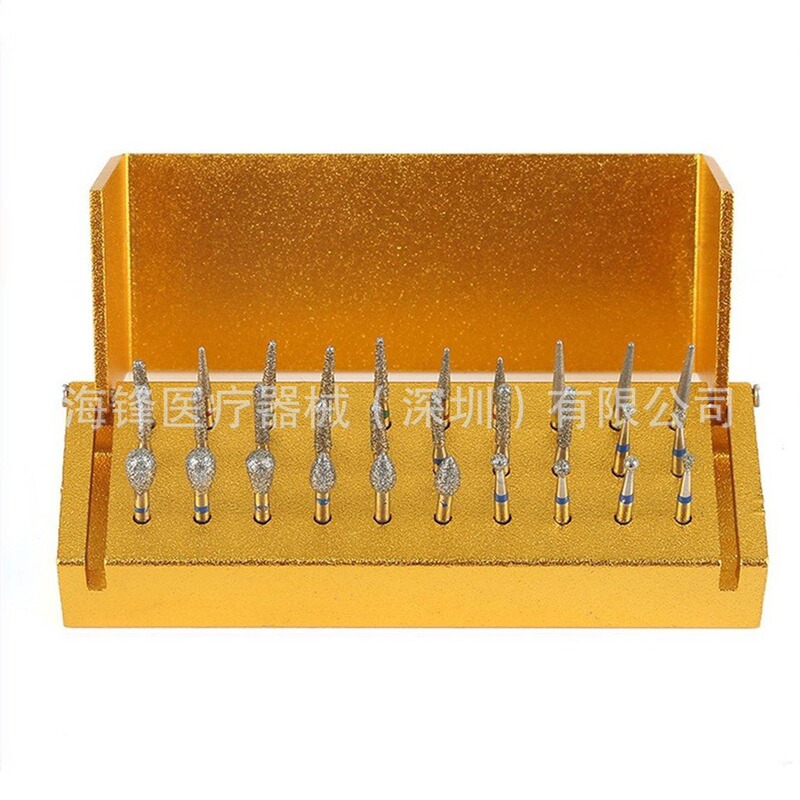 国境を越えた歯科用ダイヤモンドカッター+アルミニウム合金製ホルダー高速ハンドピースセット30PCSケアセット組み合わせ|undefined