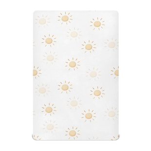Cross-border golden sun printed crib bed hat elastic breathable crib bed cover European and American bedding wholesale