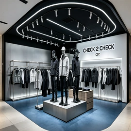 展示柜;展示架;服装陈列架