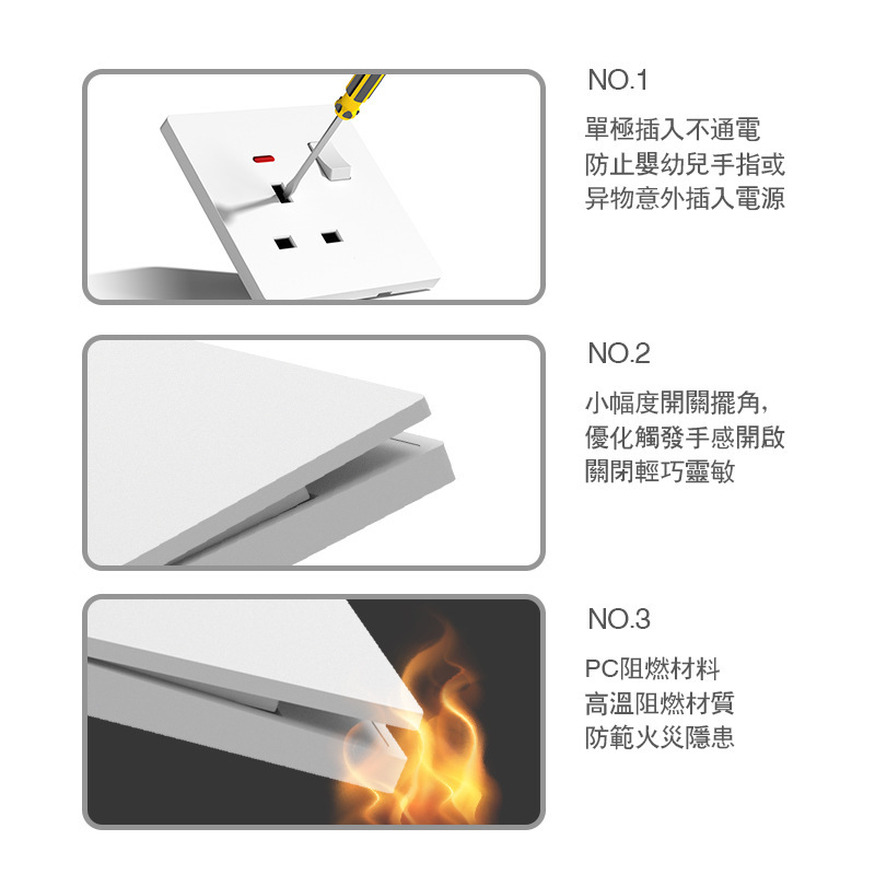 グレー 1 オープン 13A 英国隠蔽プラグタイプ 146 家庭用香港およびマカオバージョンスイッチ超薄型 USB ソケットパネル付き|undefined