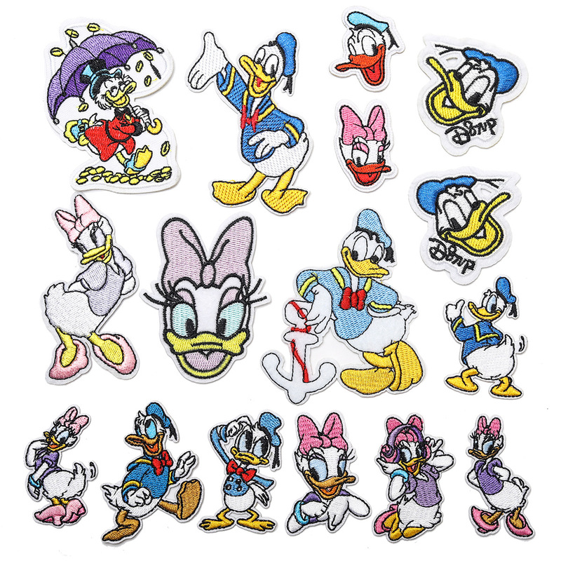 Ya Xiu New Computer Embroidery Cartoon Donald Duck Cloth Stickers Garment Accessories Patch Stickers Bag Shoes and Hats Decorative Stickers Ya Xiu New Computer Embroidery Cartoon Donald Duck Cloth Stickers Garment Accessories Patch Stickers Bag Shoes and Hats Decorative Stickers