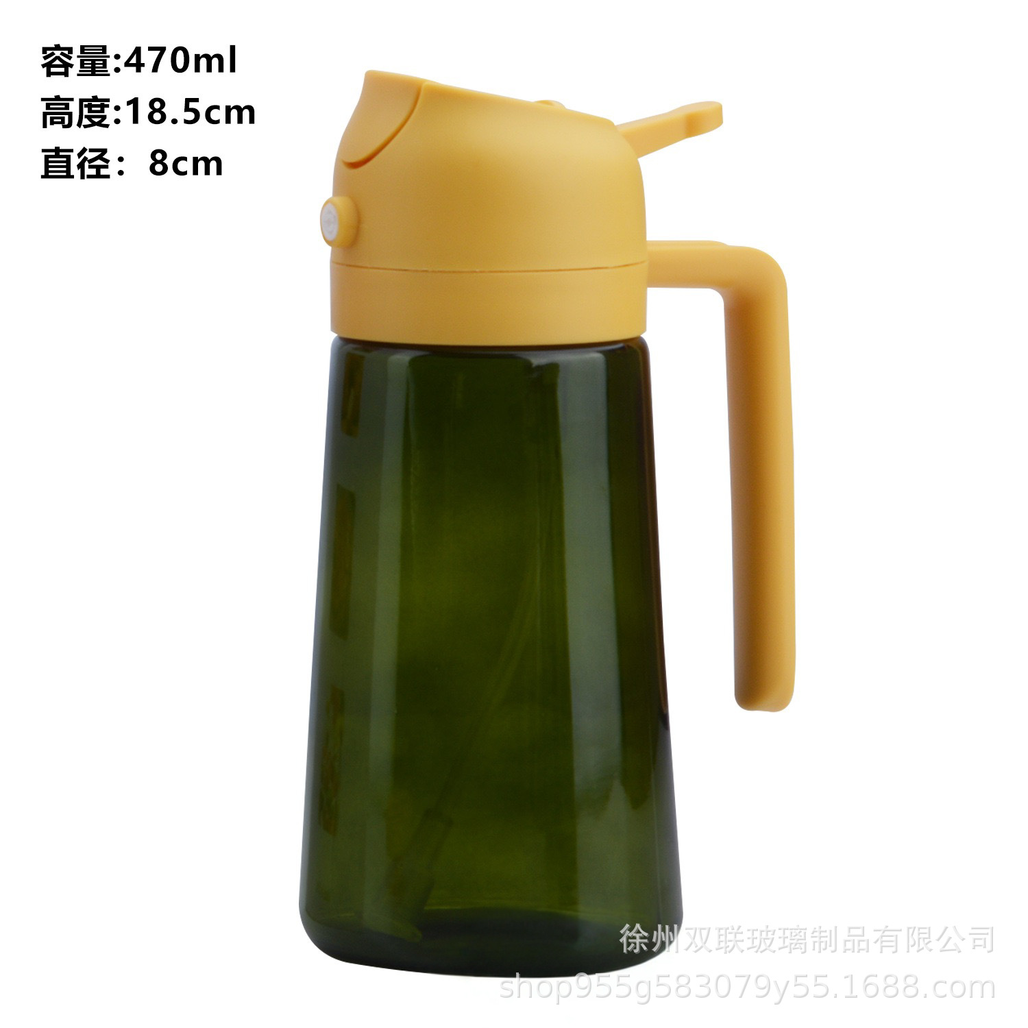 Nuevo tipo de pulverización de doble propósito de vidrio de aceite de pulverización de aceite de cocina doméstica sin colgar aceite a prueba de fugas de aceite de salsa de soja botella de vinagre