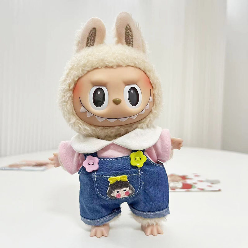 ソースメーカーのみの服】17cmペンダント ラブブ服 ブラインドボックス ラブブ人形 人形服 クールブラック カラフル|undefined