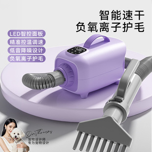 Pet water blower intelligent quick-drying high power low noise medium and large dog golden hair teddy dog hair drying box