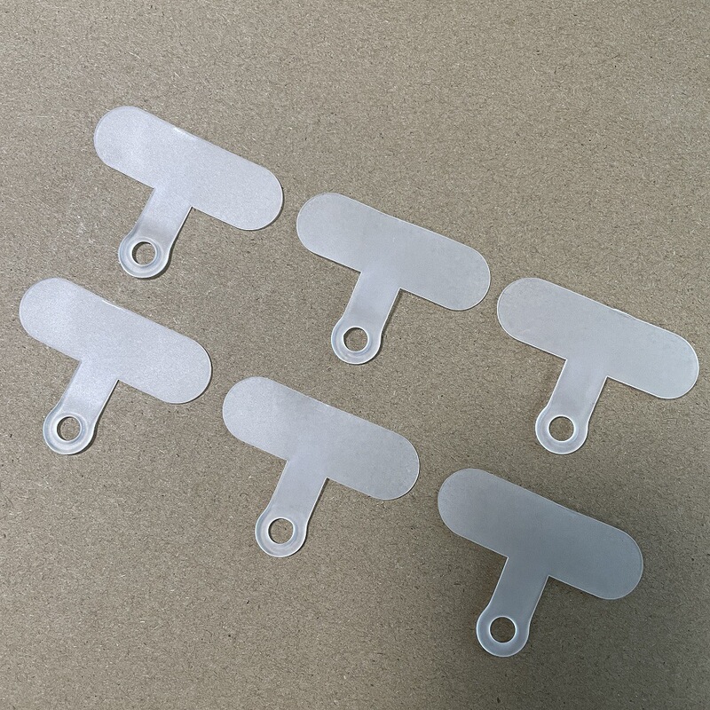 Mobile Phone Gasket Soft Mobile Phone Shell Accessories Hanging Pieces Fixing Card Anti-losing Crossover Lanyard Clip Tpu Frosted Patch