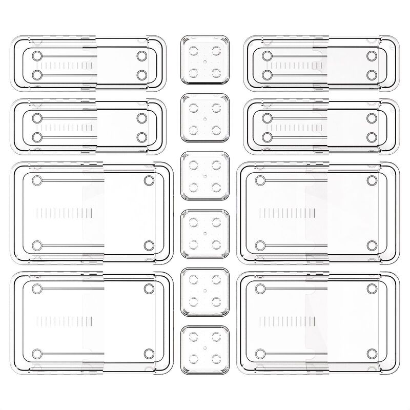 Cross-Border Retractable Drawer Storage Box, Transparent Storage Tool, Beauty and Miscellaneous Items Organizer, Drawer-Style