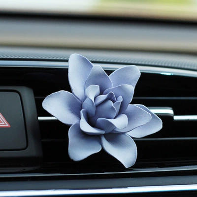 Designer Aromatherapy Wholesale Decorative: Car Perfume Aromatherapy - purple-water-lily-air-vent-aromatherapy-with-15ml-aromatherapy
