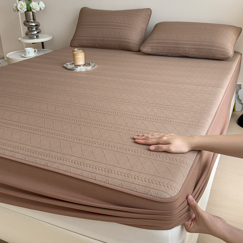 2025 nuevo colchón de algodón protector de colchón Simmons máscara de cama gruesa cubierta de sábanas incluidas cubierta de cubierta de tres piezas