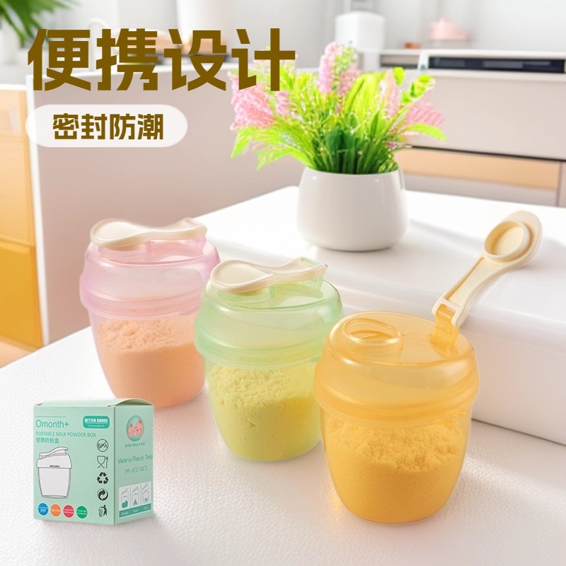 Milk Powder Packaging Box, Portable Out-And-Out Baby Meal, One-Compartment Small Box, Baby Artifact Bottle