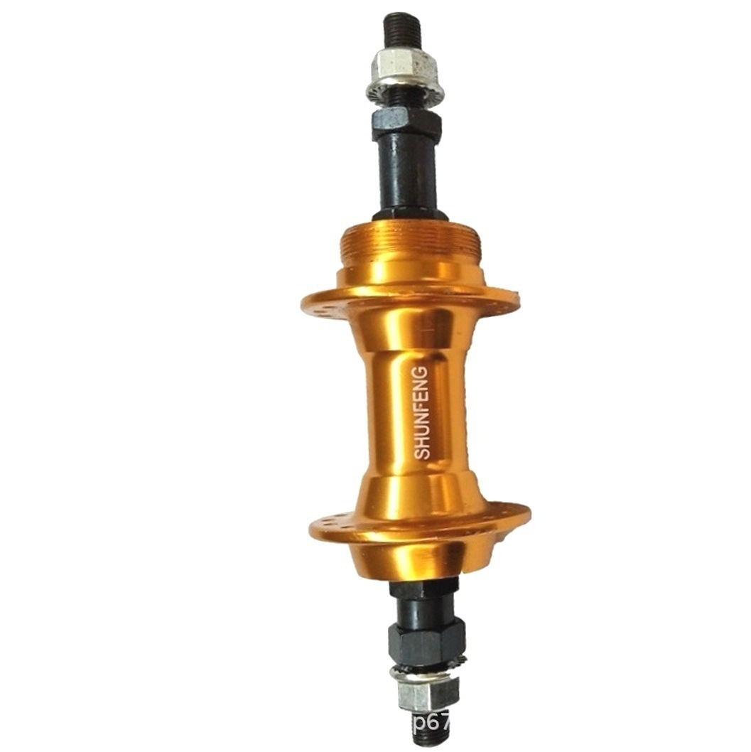 Bicicleta de montaña de aleación de aluminio de 32 hoyos Golden Hub rodamiento giratorio sólido solo cubo trasero