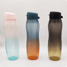 2025 大容量新款PP塑料水杯户外运动健身便携渐变喝水壶广告杯子