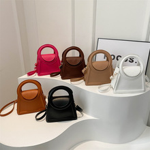 纯色潮流设计个性手提包女2024春夏新款复古简约单肩包气质斜挎包