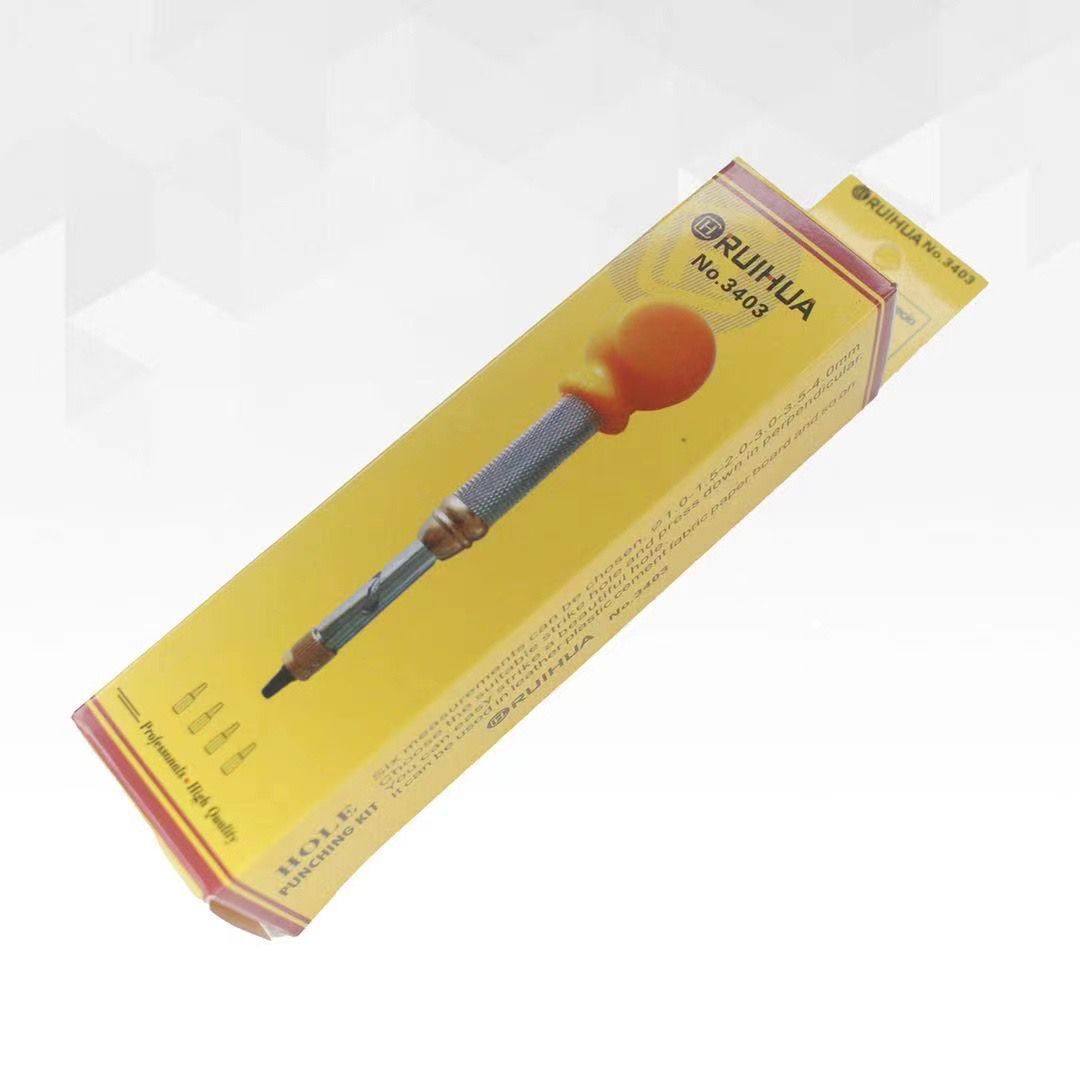 皮带打孔器 皮带打眼机 按压式旋转皮带打孔 大小头可换 修表工具